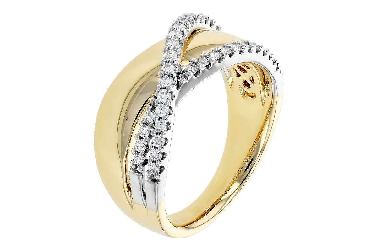 14K Yellow Gold Diamond Fashion Ring (.33ctw)