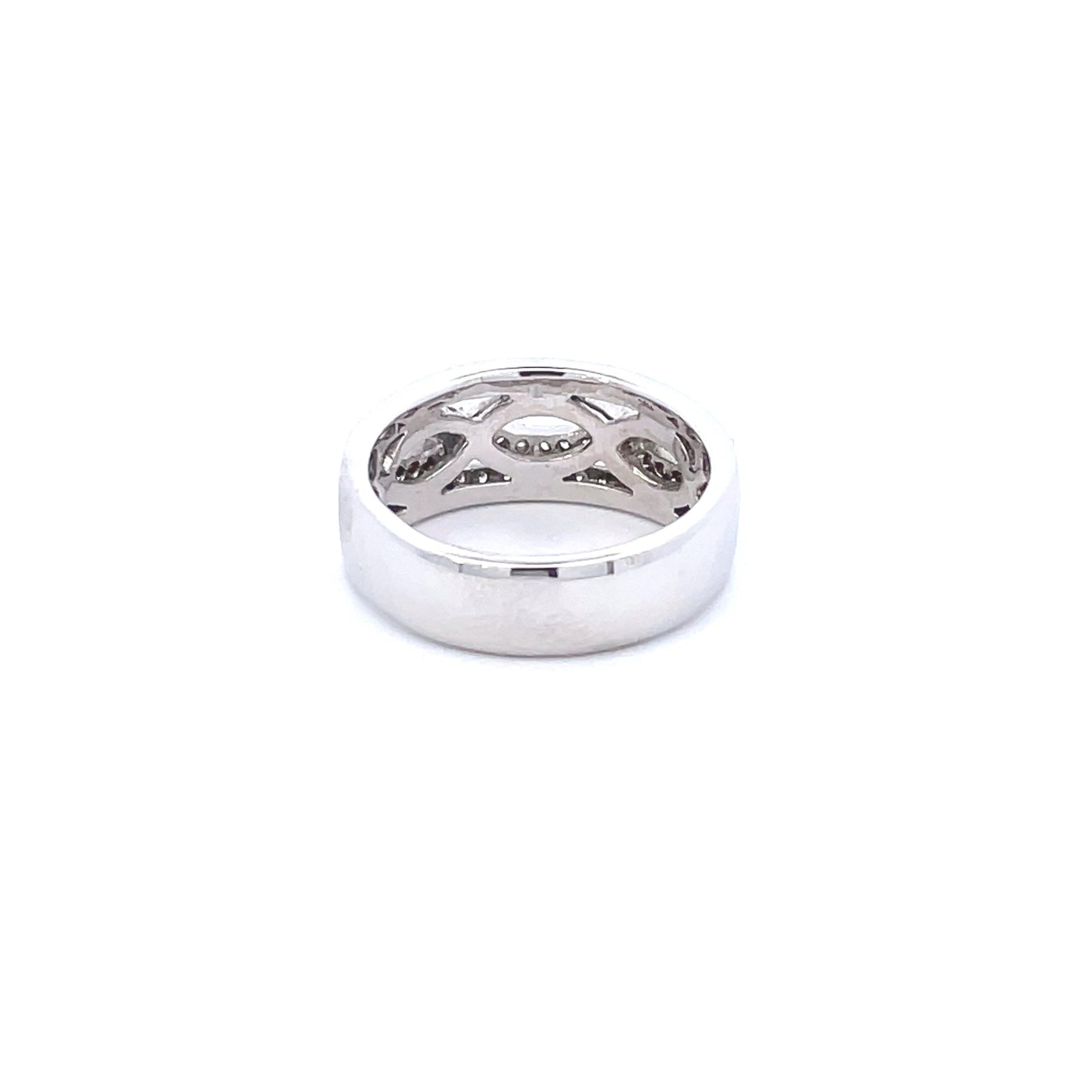 14K White Gold Pave Diamond Fashion Ring (.75ctw) 