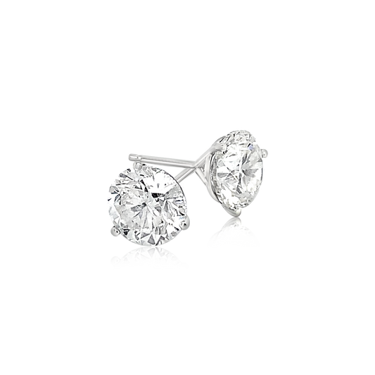 14K White Gold Diamond Studs (4.62ctw) 