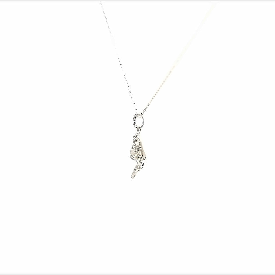 18K Yellow Gold Flower Pave Diamond Pendant (.92ctw)