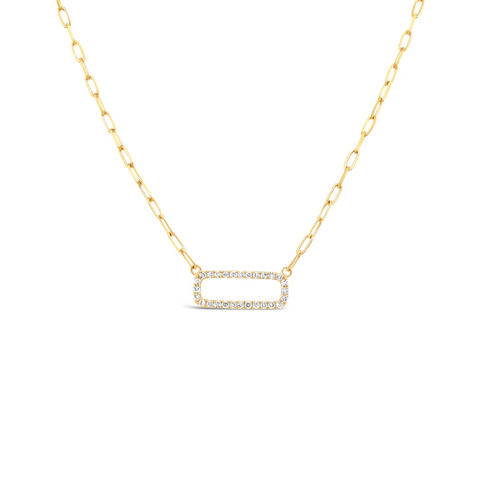 14K Yellow Gold Diamond Necklace (.21ctw)