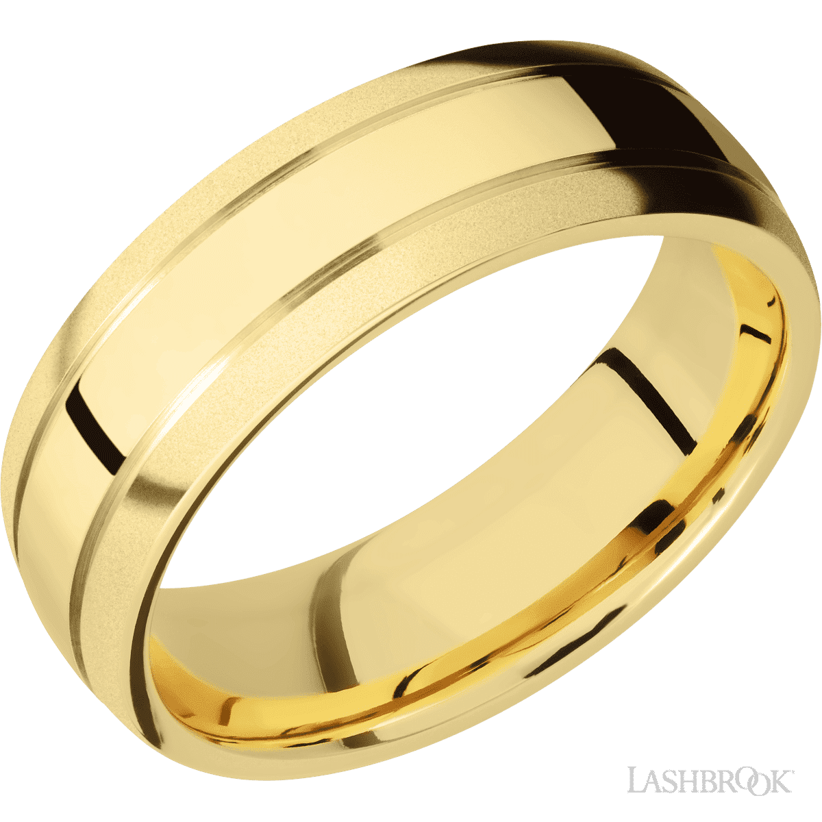 14K Yellow Gold with Polish , Bead Finish