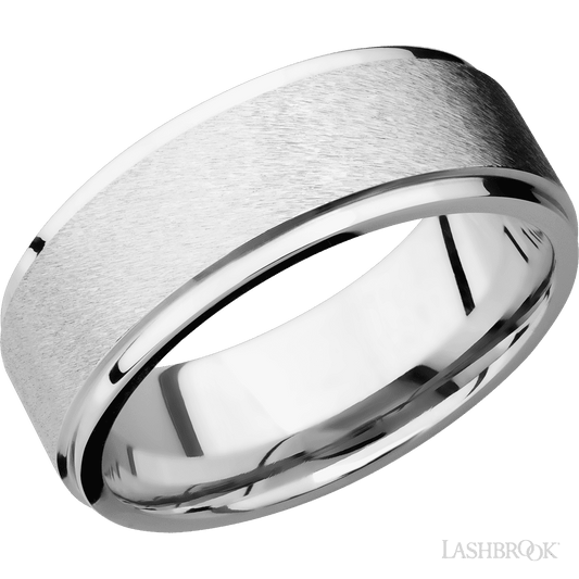 14K White Gold with Anglestone , Polish Finish