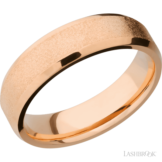 14K Rose Gold with Stone , Polish Finish