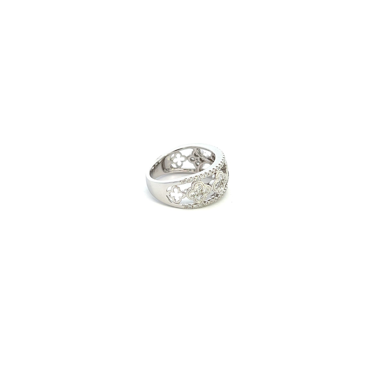 18K White Gold Round Diamond Fashion Ring (.95ctw) 