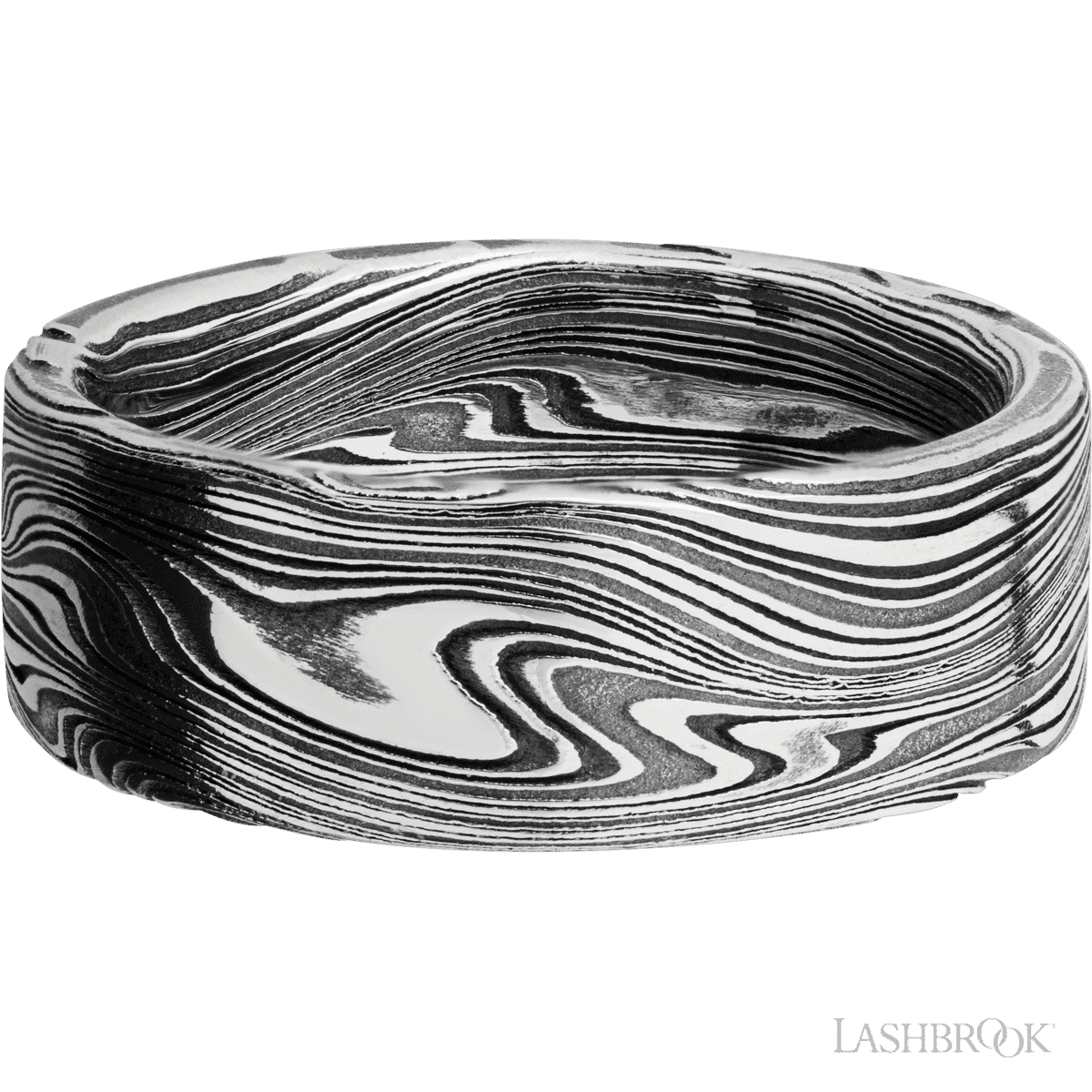 Damascus Steel Men's 8MM Wedding Ring