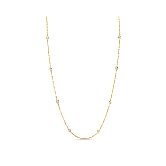 14K Yellow Gold Lab-Grown Diamonds By The Yard Necklaces
