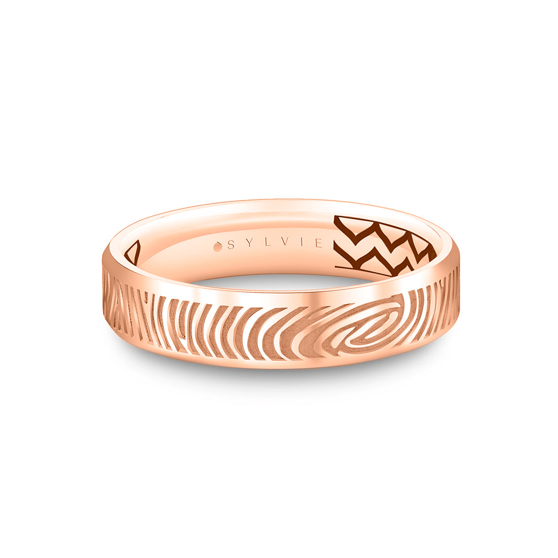 Shell Ascend Two Tone Fingerprint Mens Band - Montgomery