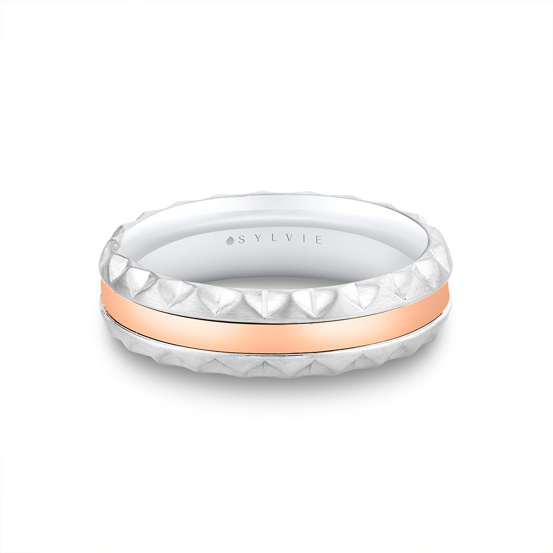 Fluted Shell Two Tone Mens Band - Holden