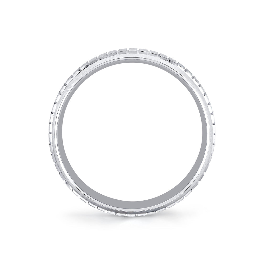 Heritage Brushed Ridged Mens Band - Jude