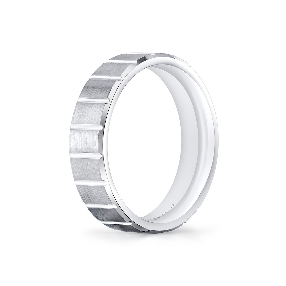 Heritage Brushed Ridged Mens Band - Indy