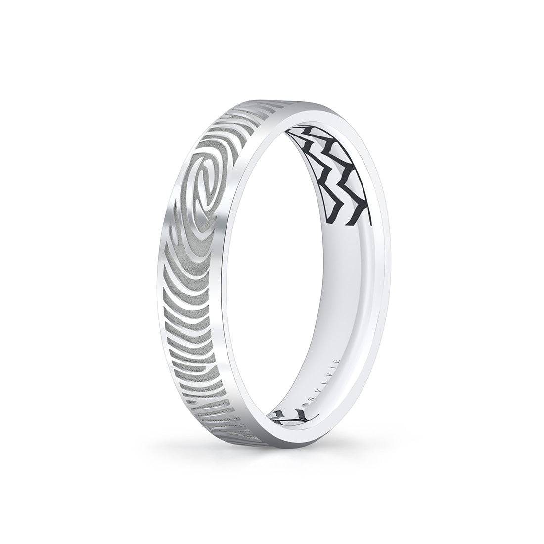 Shell Ascend Two Tone Fingerprint Mens Band - Montgomery