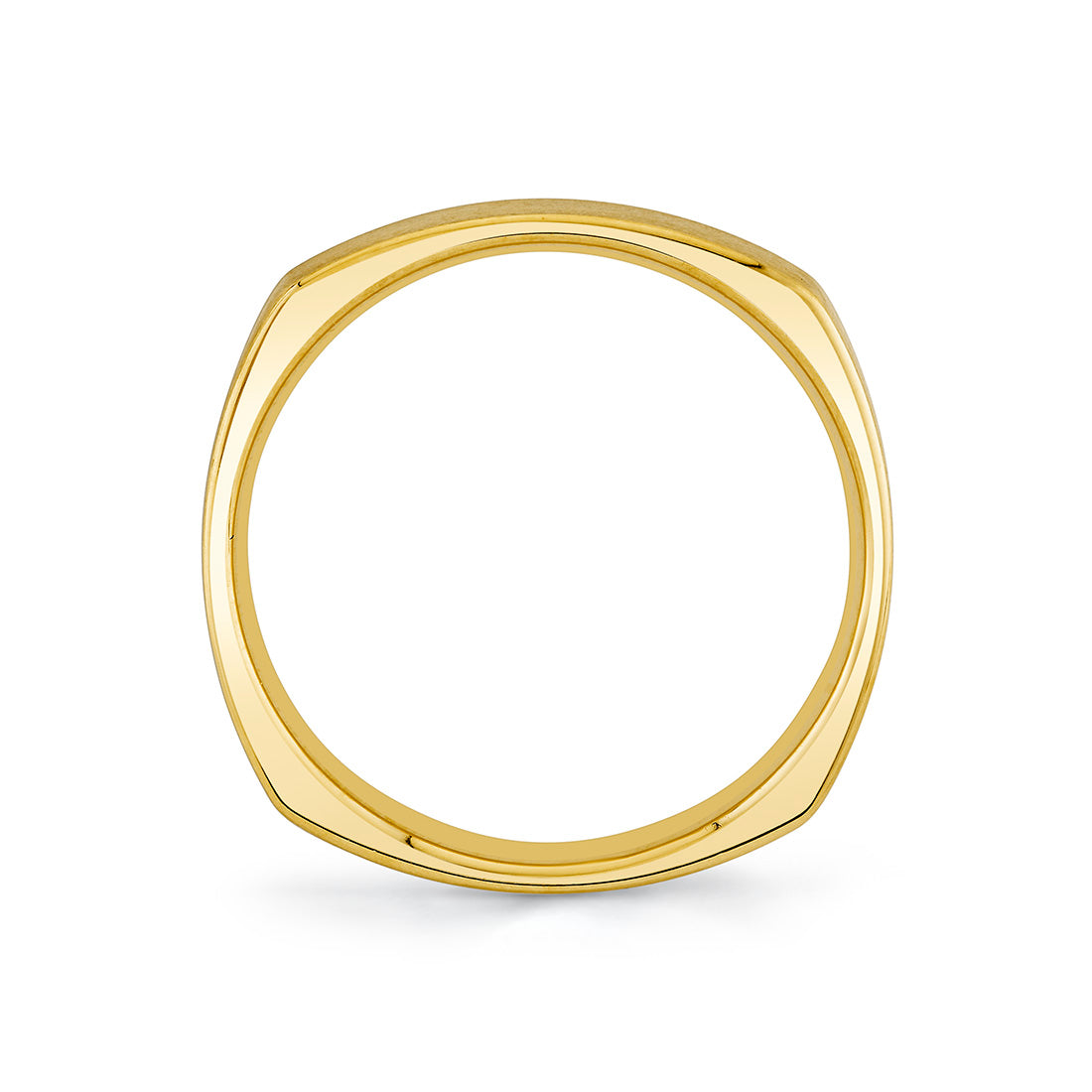 Heritage Brushed Squared Mens Band - Adam