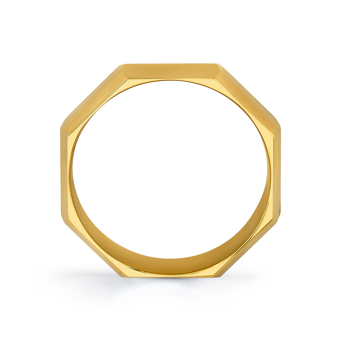 Heritage Octagonal Polished Mens Band - Zach
