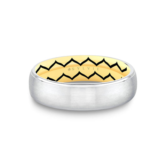 Shell Ascend Two Tone Brushed Mens Band - Oliver