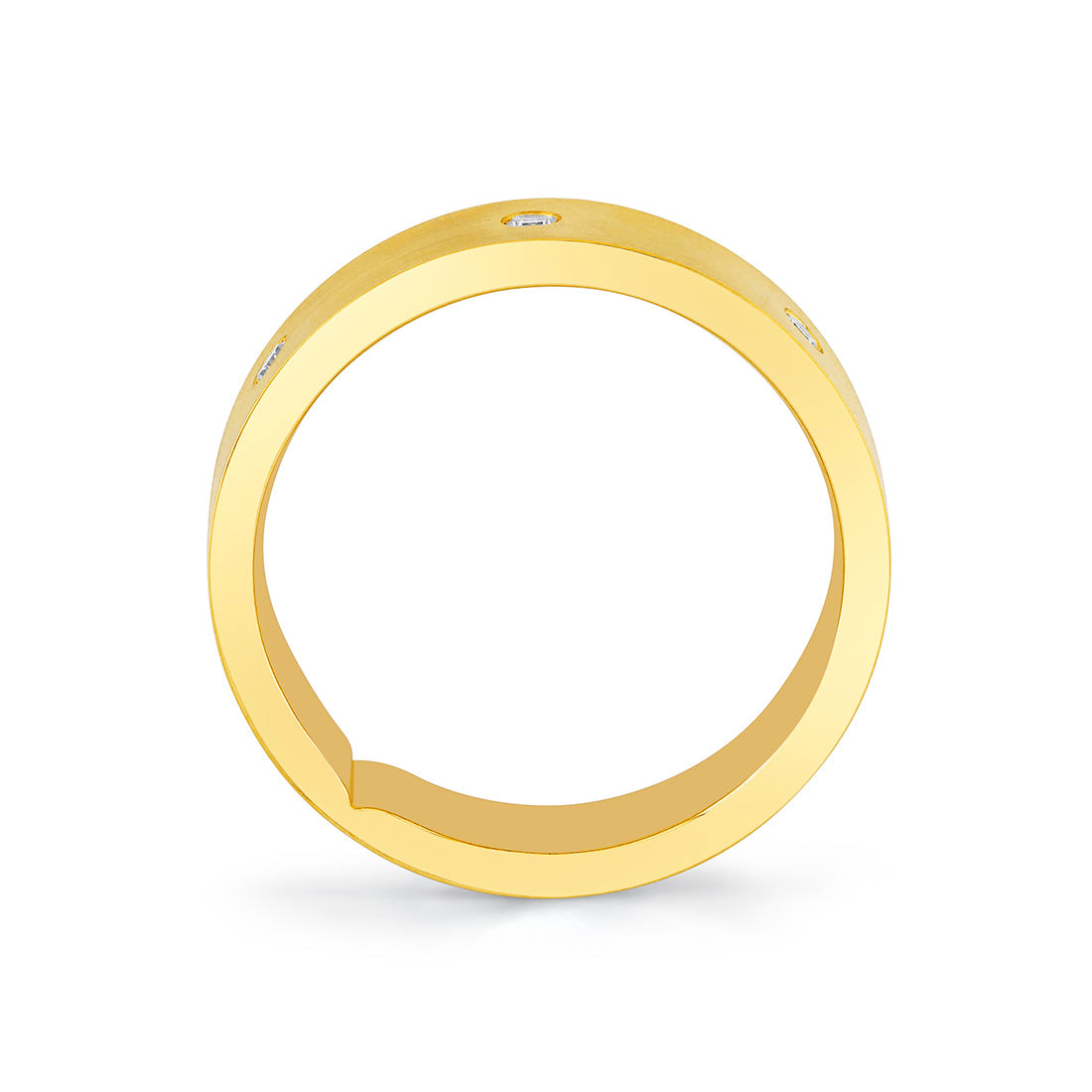 Legacy Shell Spaced Diamond Mens Band - Adrian