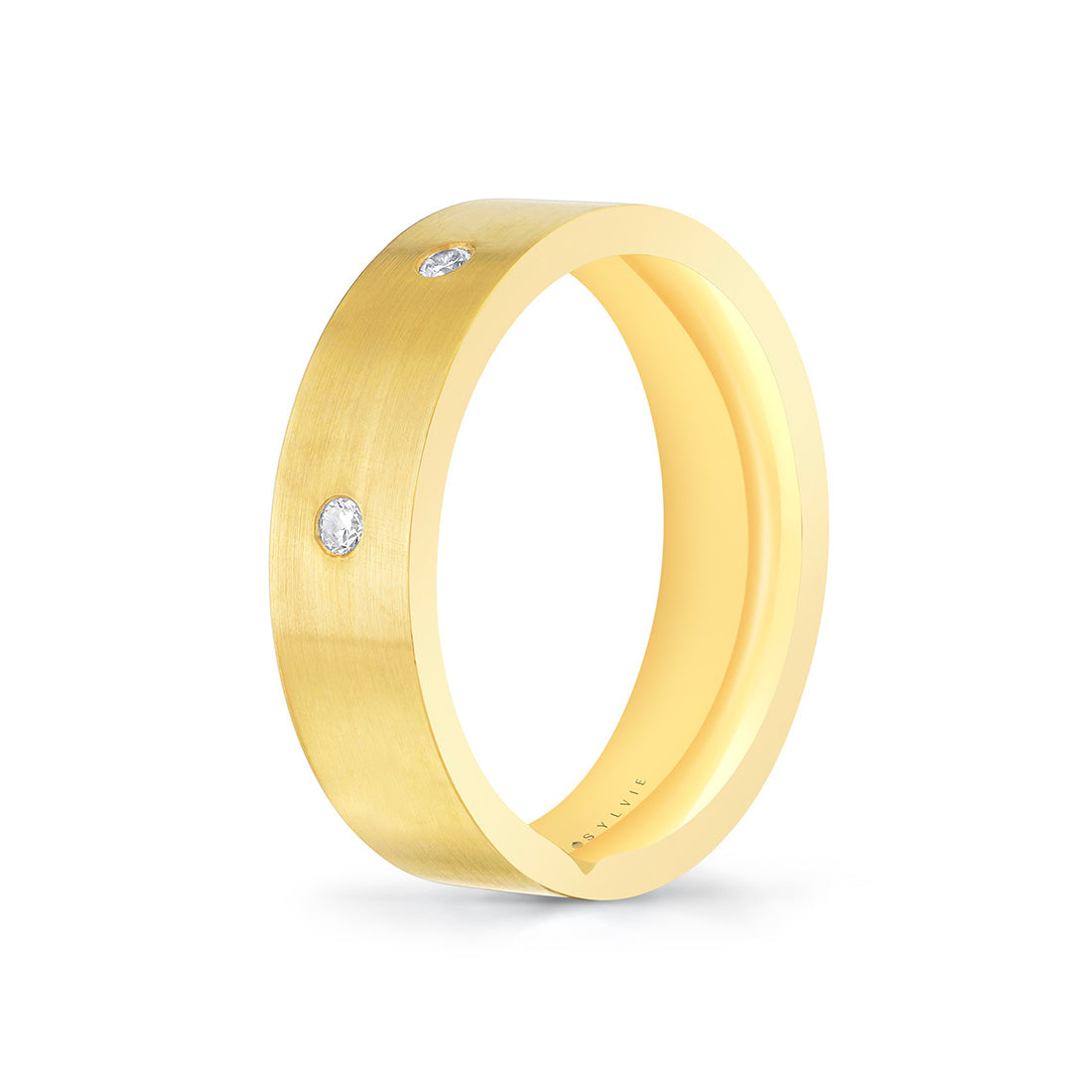 Legacy Shell Spaced Diamond Mens Band - Adrian