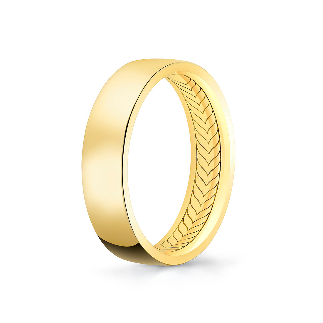 Shell Apex Polished Mens Band - Tate