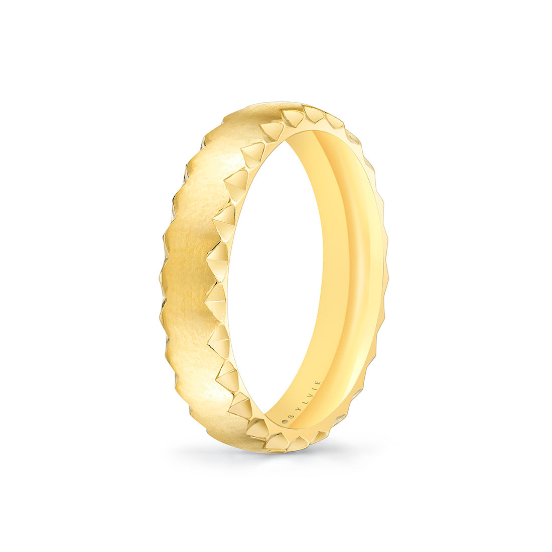 Fluted Shell Brushed Mens Band - Vaughn