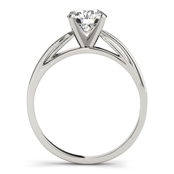 14K White Gold Round Brilliant Solitiare Engagement Ring (1ct)