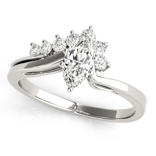 14K White Gold Engagement Ring (1ct)