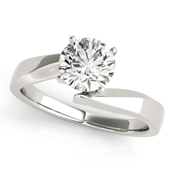 14K White Gold Engagement Ring (1ct)