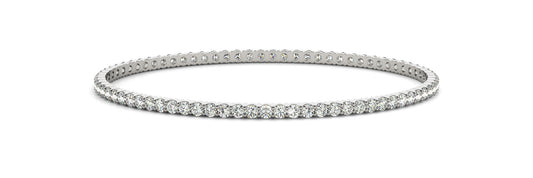 14K White Gold Diamond Eternity Bangle (1.75ctw)