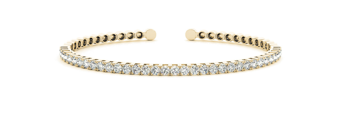 14K Yellow Gold Diamond Bracelet (1ctw)