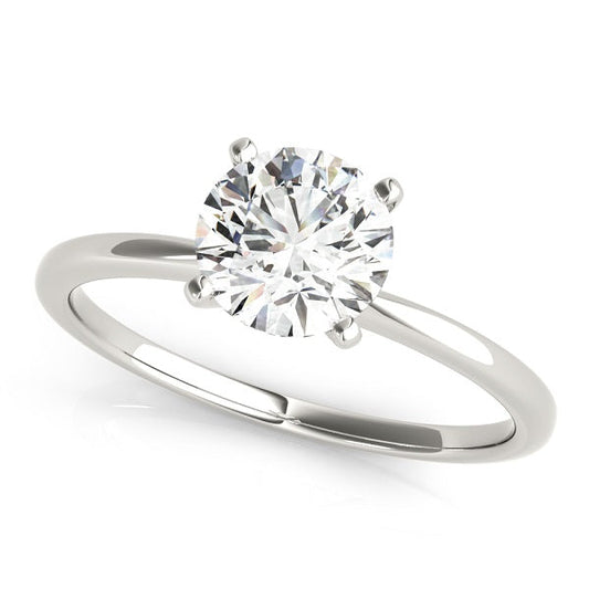 14K White Gold Round Brilliant Diamond Solitaire (2ctw)